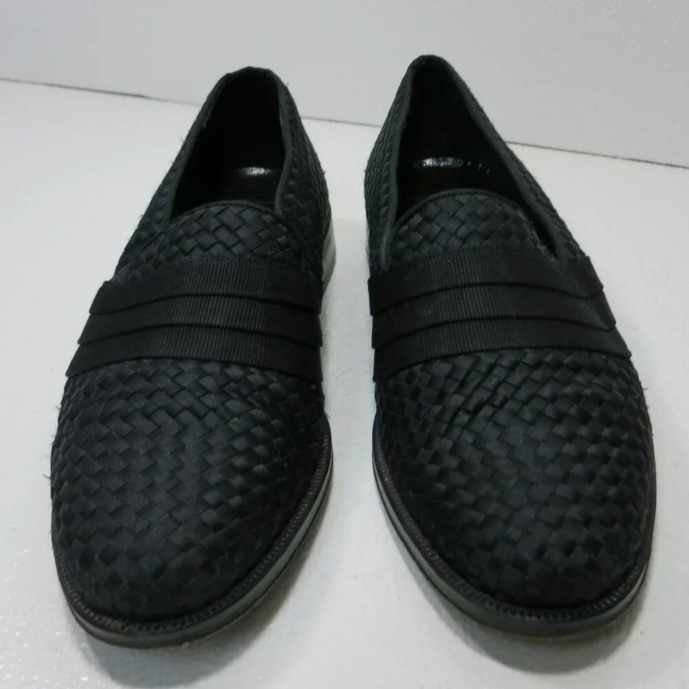 Saks Fifth Avenue Cloth Dress Formal Fashion Loafers Men's Footwear Shoes 7